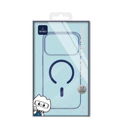 Apple iPhone 17 Pro Kılıf M-safe Şarj Özellikli Wiwu YXK-207 Invisible Pro Sert PC Kapak