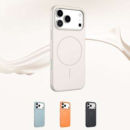 Apple iPhone 17 Pro Kılıf M-safe Şarj Özellikli Wlons Liza Kapak Beyaz