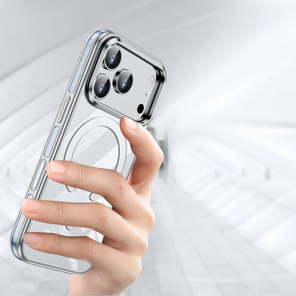 Apple iPhone 17 Pro Kılıf M-safe Şarj Özellikli Wlons Standlı Efsane Kapak Siyah