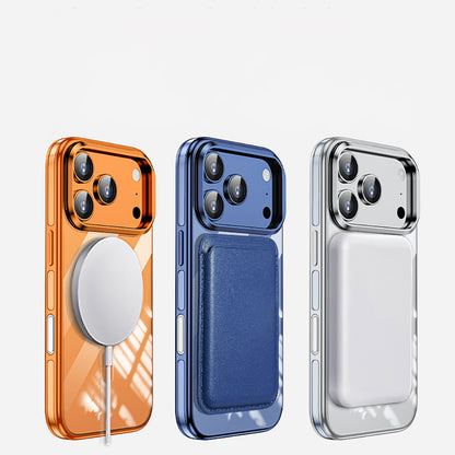 Apple iPhone 17 Pro Kılıf M-safe Şarj Özellikli Wlons Standlı Efsane Kapak Siyah