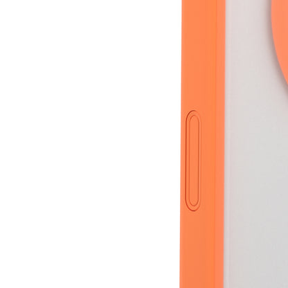 Apple iPhone 17 Pro Kılıf M-safe Şarj Özellikli Youngkit Clear Serisi Kapak Turuncu