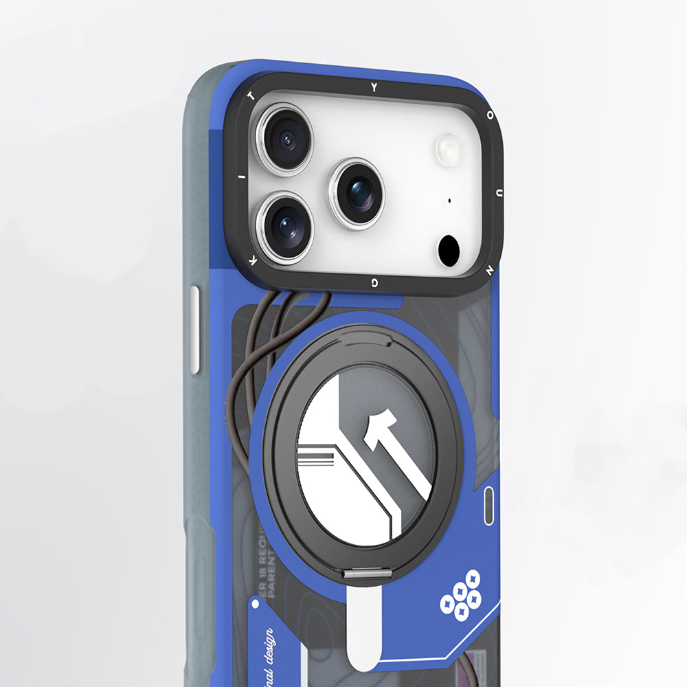 Apple iPhone 17 Pro Kılıf M-safe Şarj Özellikli Youngkit Starship Serisi Kapak Siyah