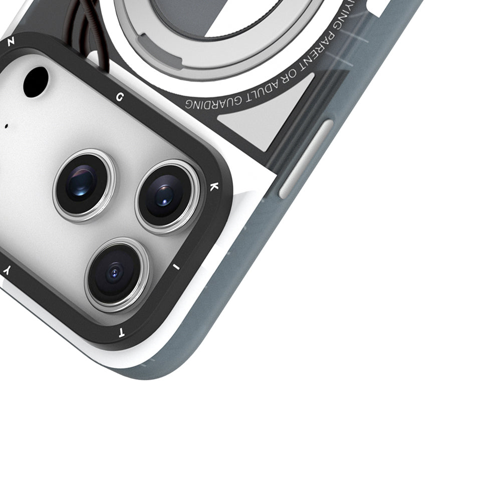 Apple iPhone 17 Pro Kılıf M-safe Şarj Özellikli Youngkit Starship Serisi Kapak Beyaz