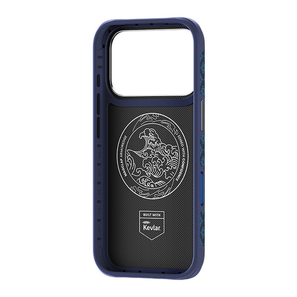 Apple iPhone 17 Pro Kılıf M-Safe Şarj Özellikli Yükseltilmiş Kamera Çerçeveli Benks ArmorGrid ArmorEdge X9 Serisi Kevlar Karbon Kapak
