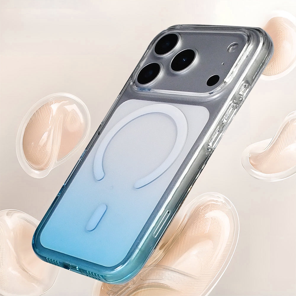 Apple iPhone 17 Pro Kılıf M-Safe Şarj Özellikli Zore Septik Silikon Kapak Turkuaz