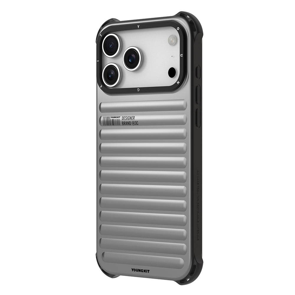 Apple iPhone 17 Pro Kılıf Mat Renkli Tasarım Youngkit True Color Serisi Kapak Turuncu