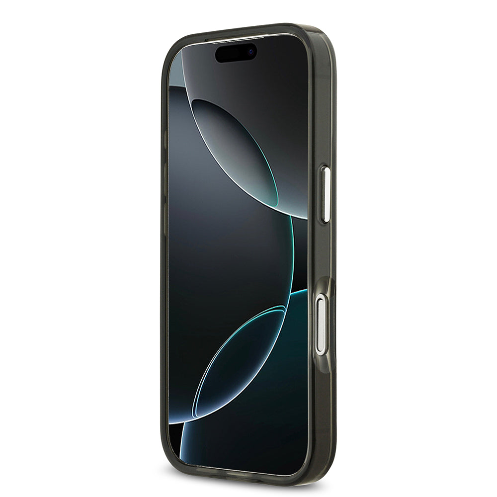 Apple iPhone 17 Pro Kılıf Mercedes Benz Orjinal Lisanslı M-safe Şarj Özellikli Çift Katmanlı PC Nostaljik Yıldız Dizayn Kapak Siyah