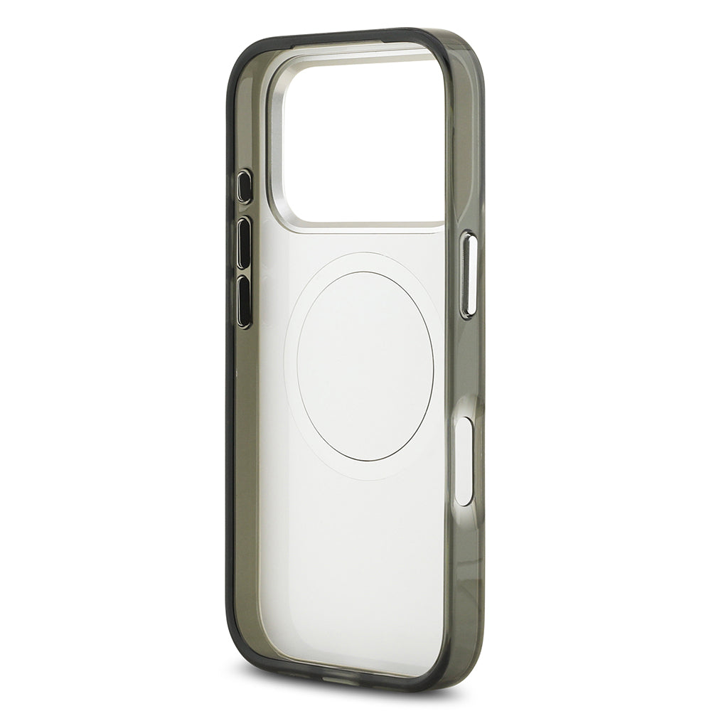 Apple iPhone 17 Pro Kılıf Mercedes Benz Orjinal Lisanslı M-safe Şarj Özellikli Çift Katmanlı PC Nostaljik Yıldız Dizayn Kapak Füme