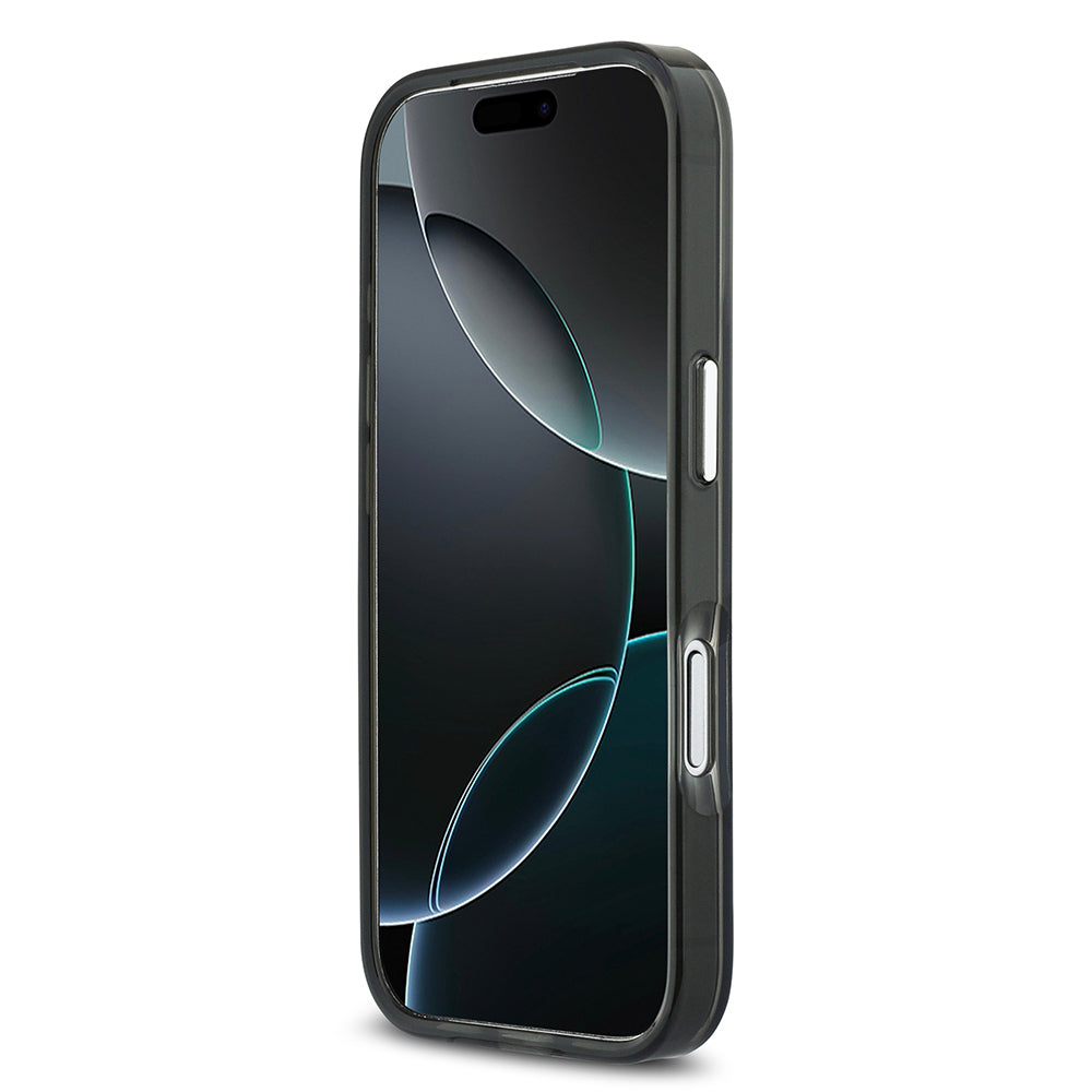 Apple iPhone 17 Pro Kılıf Mercedes Benz Orjinal Lisanslı M-safe Şarj Özellikli Çift Katmanlı PC Nostaljik Yıldız Dizayn Kapak Gri