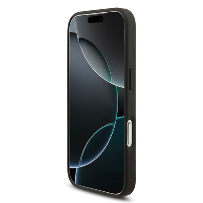 Apple iPhone 17 Pro Kılıf Mercedes Benz Orjinal Lisanslı M-safe Şarj Özellikli Hakiki Deri Nostaljik Yıldız Dizayn Kapak Siyah