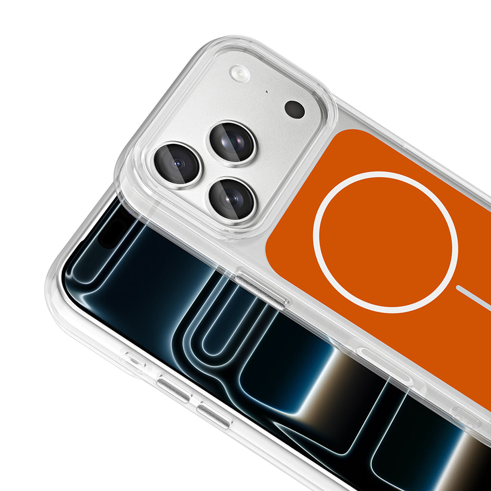 Apple iPhone 17 Pro Kılıf Metal Buton Tasarımlı Zore İkonik Sert Silikon Kapak Gri