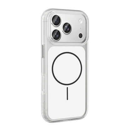 Apple iPhone 17 Pro Kılıf Metal Buton Tasarımlı Zore İkonik Sert Silikon Kapak Mavi