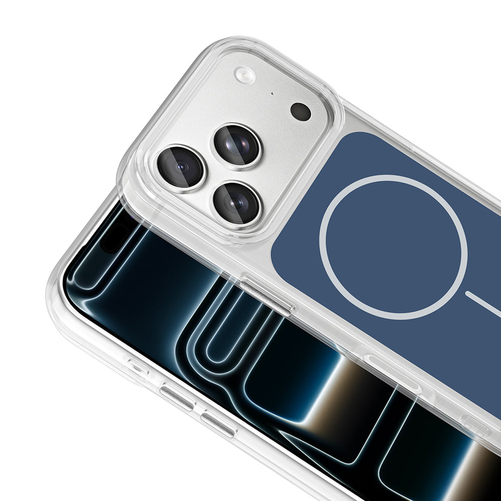 Apple iPhone 17 Pro Kılıf Metal Buton Tasarımlı Zore İkonik Sert Silikon Kapak Siyah