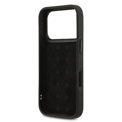 Apple iPhone 17 Pro Kılıf TUMI Orjinal Lisanslı Deri Dikey Kartlıklı Kapak Siyah