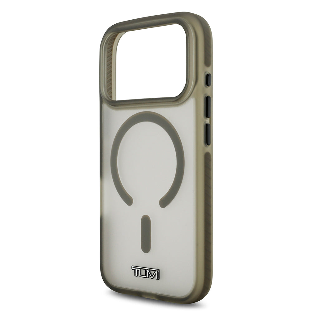 Apple iPhone 17 Pro Kılıf TUMI Orjinal Lisanslı M-safe Şarj Özellikli Buzlu Transparan Kapak Haki
