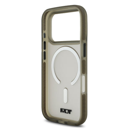 Apple iPhone 17 Pro Kılıf TUMI Orjinal Lisanslı M-safe Şarj Özellikli Buzlu Transparan Kapak Siyah