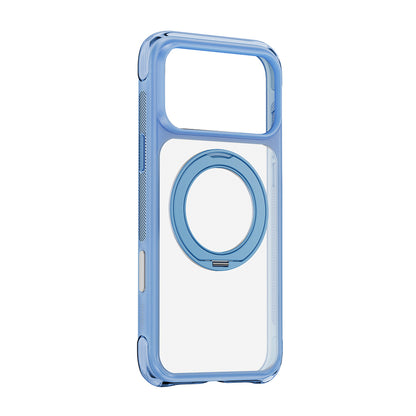 Apple iPhone 17 Pro Kılıf Wiwu AG-203 AeroGuard Ultra Serisi M-safe Şarj Özellikli Airbag Tasarımlı Standlı Kapak