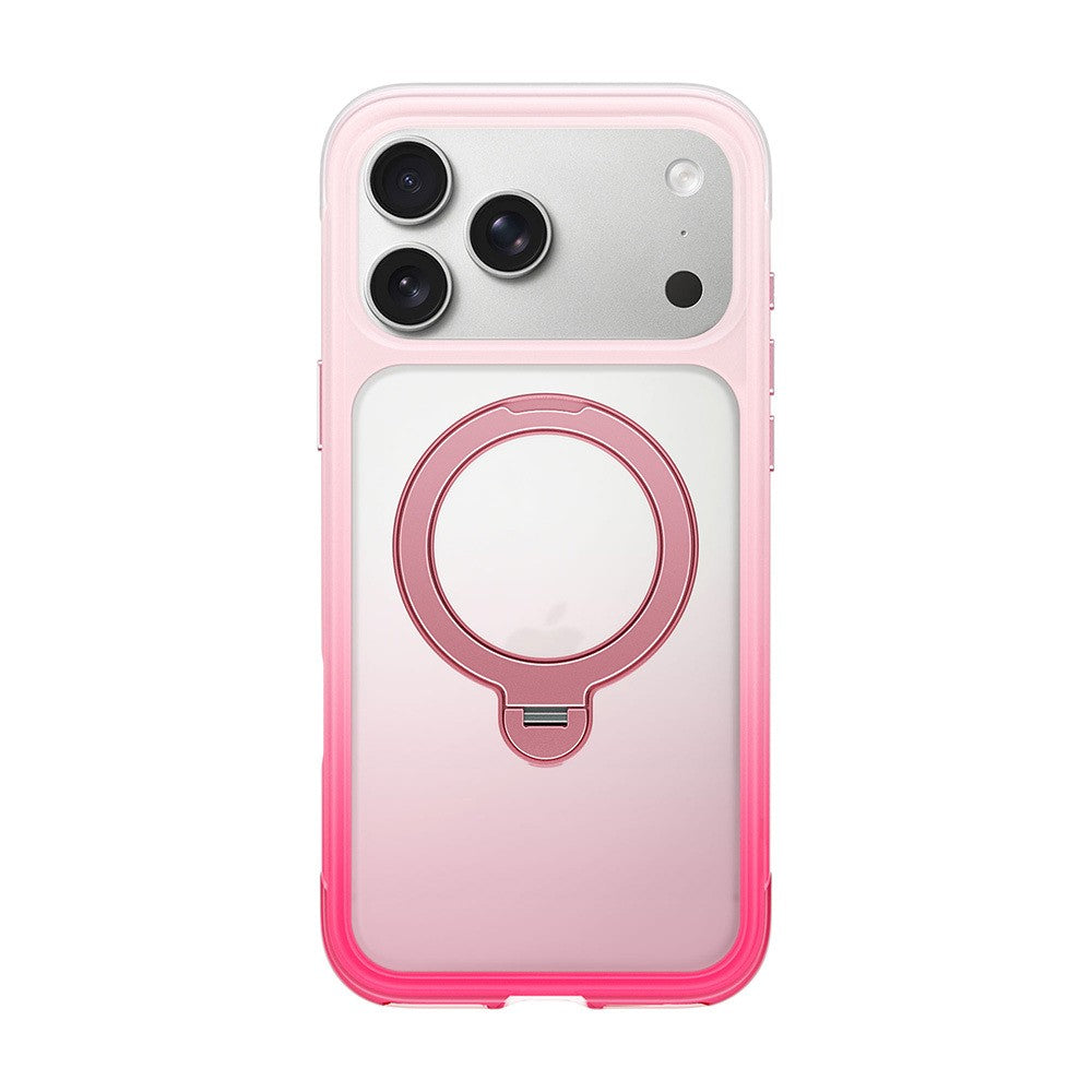 Apple iPhone 17 Pro Kılıf Wiwu AS-204 AeroShield Aurora Ultra Serisi M-safe Şarj Özellikli Airbag Tasarımlı Standlı Kapak