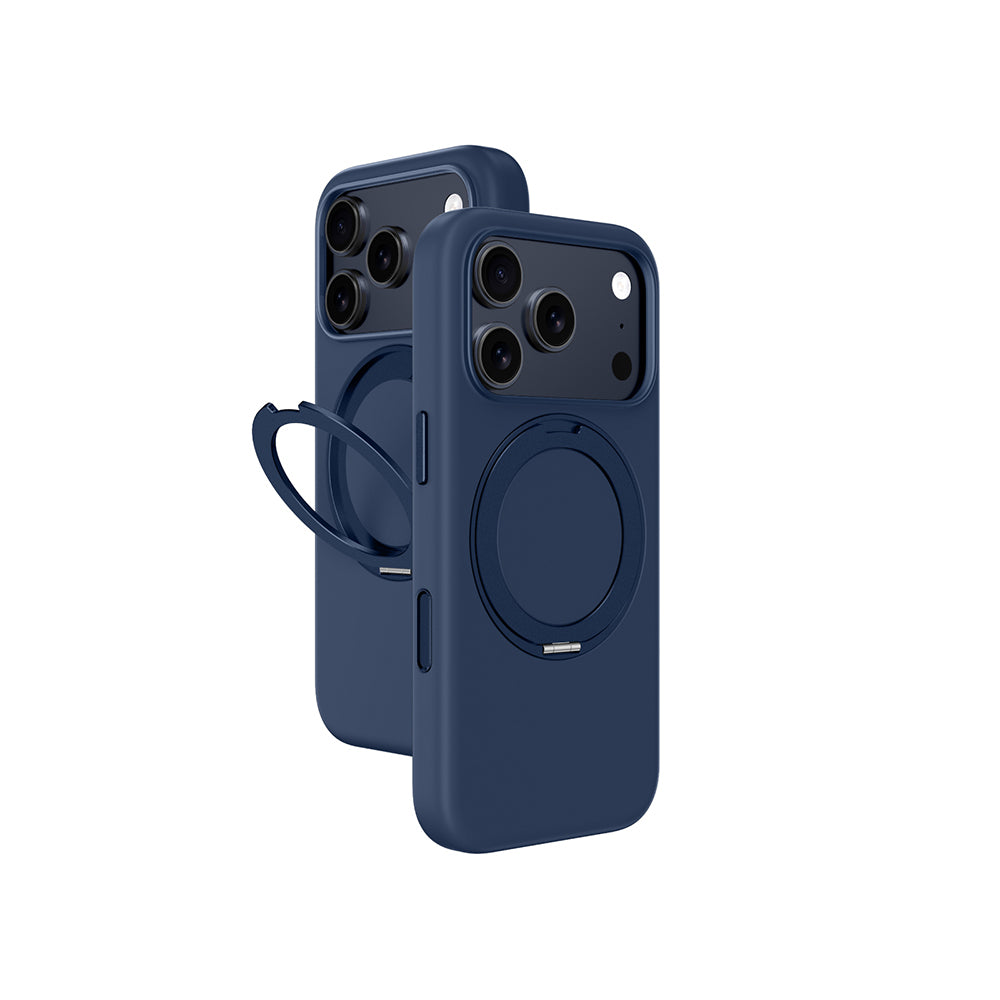 Apple iPhone 17 Pro Max Amazingthing Cloudie MagSpin 360 Derece Standlı M-Safe Kılıf Gri