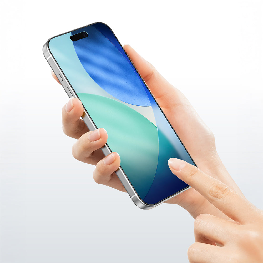 Apple iPhone 17 Pro Max Amazingthing Radix Parmak İzi Bırakmayan Temperli Cam Ekran Koruyucu Şeffaf