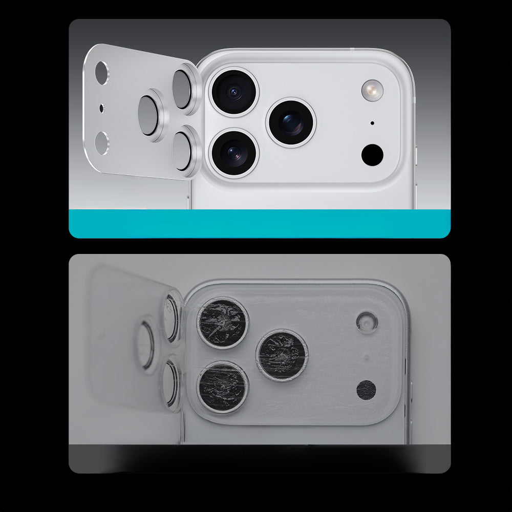 Apple iPhone 17 Pro Max Benks Glass Warrior Anti Reflective Metal Kamera Lens Koruyucu Turuncu