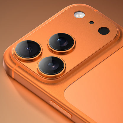Apple iPhone 17 Pro Max Benks Glass Warrior Anti Reflective Metal Kamera Lens Koruyucu Turuncu