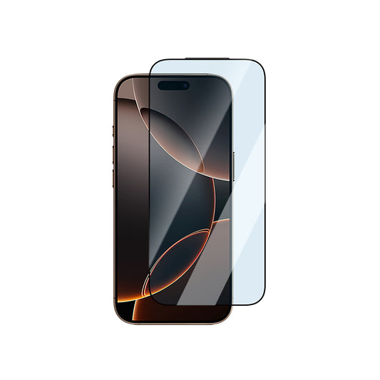 Apple iPhone 17 Pro Max CaseWorld Applicator Serisi 2.5D Eyesafe Mavi Işık Teknolojili 0.33mm Temperli Cam Ekran Koruyucu + Uygulama Aparatı