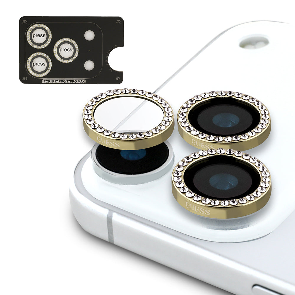 Apple iPhone 17 Pro Max Guess Orjinal Lisanslı 4G ve Yazı Logolu Kılıf + Ekran Koruyucu + Lens Koruyucu 3in1 Aksesuar Seti Siyah