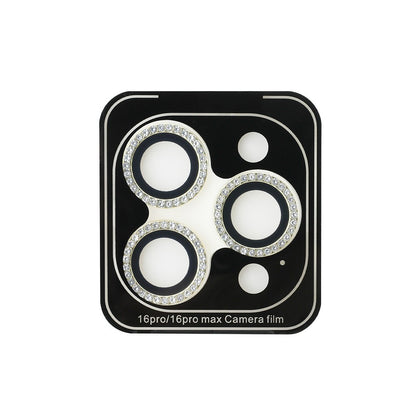 Apple iPhone 17 Pro Max Guess Orjinal Lisanslı Rhinestone Taşlı Lens Koruyucu