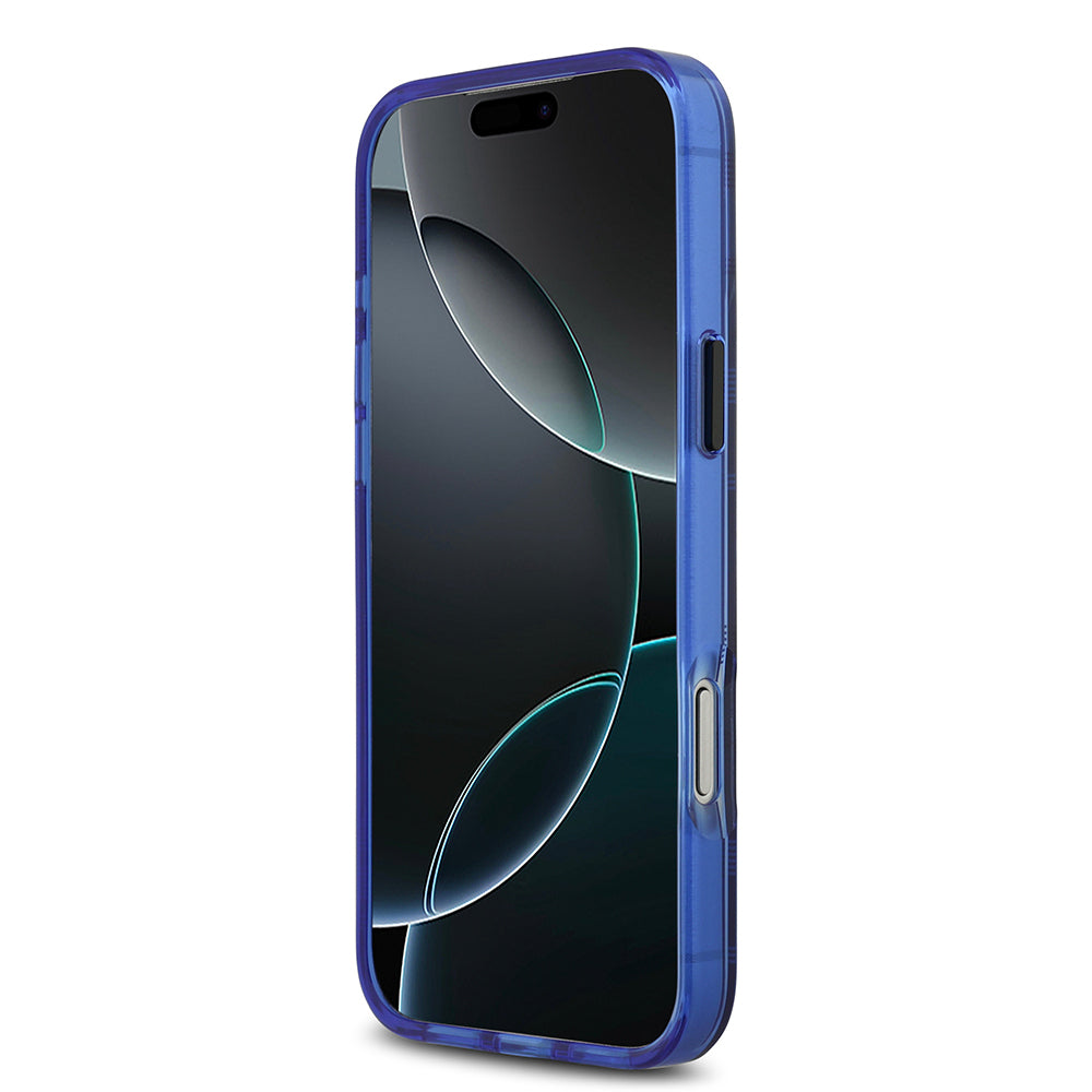 Apple iPhone 17 Pro Max Kılıf BMW Orjinal Lisanslı M-safe Şarj Özellikli Metal Kamera Butonlu Yatay Şeritli M Dizayn Kapak Gümüş