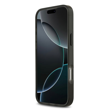 Apple iPhone 17 Pro Max Kılıf BMW Orjinal Lisanslı M-safe Şarj Özellikli Metal Kamera Butonlu Yatay Şeritli M Dizayn Kapak Mavi