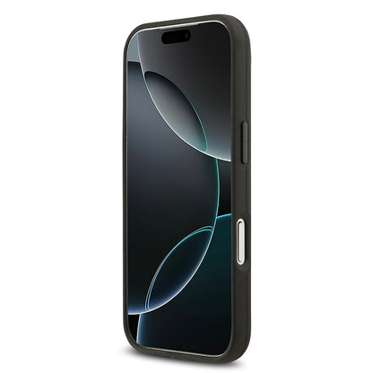 Apple iPhone 17 Pro Max Kılıf BMW Orjinal Lisanslı M-safe Şarj Özellikli Metal Logolu Delikli M Dizayn Deri Kapak Kırmızı