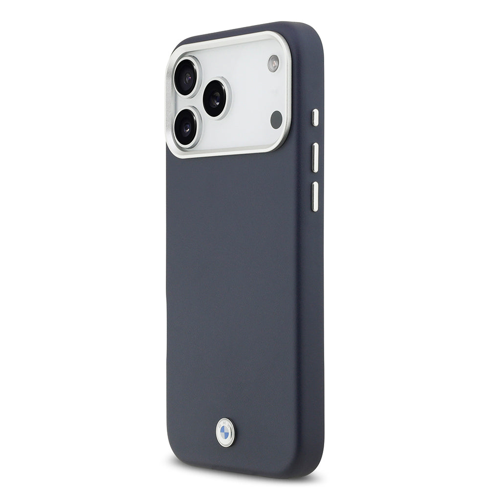 Apple iPhone 17 Pro Max Kılıf BMW Orjinal Lisanslı M-safe Şarj Özellikli Metal Logolu Tam Kaplama Deri Kapak Kırmızı