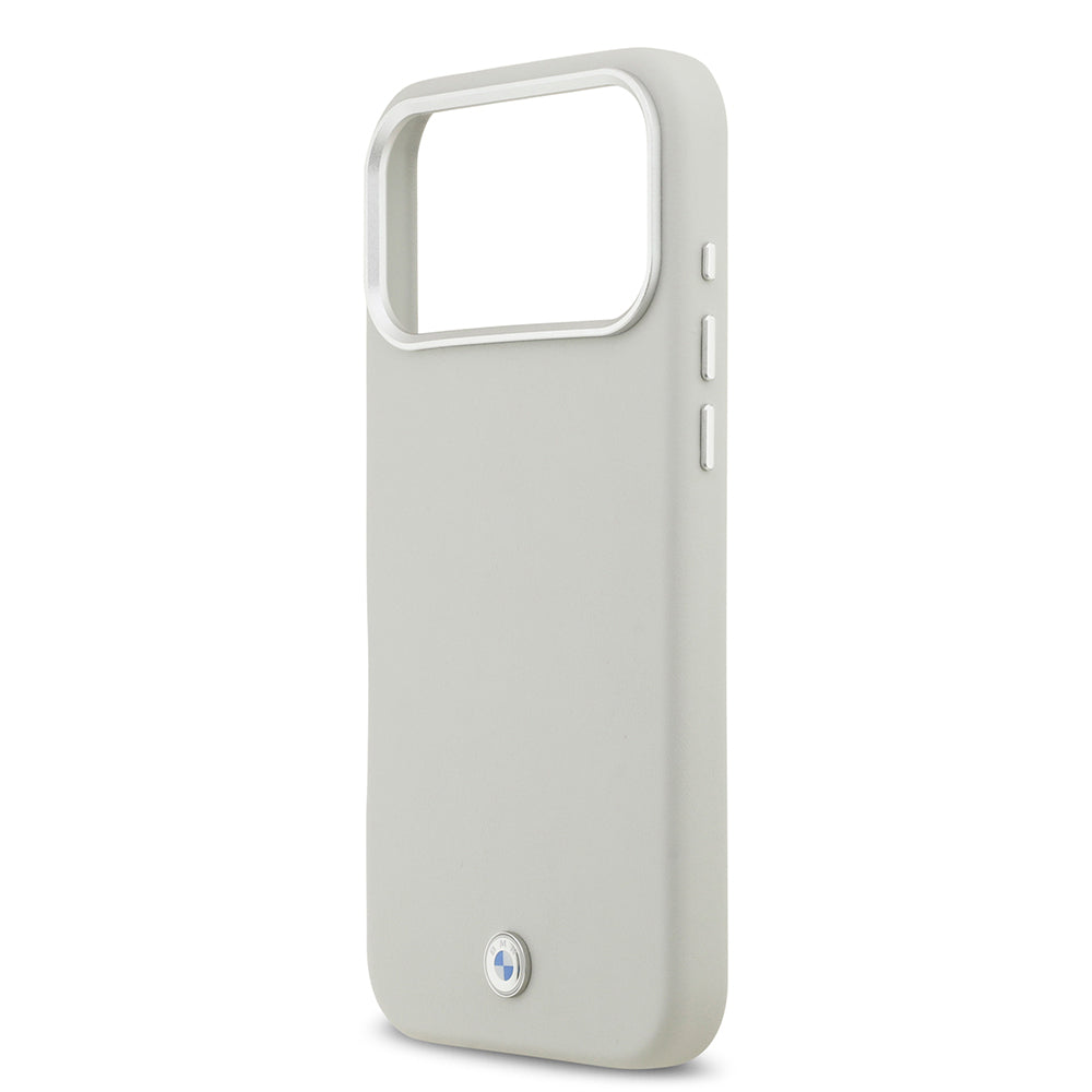 Apple iPhone 17 Pro Max Kılıf BMW Orjinal Lisanslı M-safe Şarj Özellikli Metal Logolu Tam Kaplama Deri Kapak Kırmızı