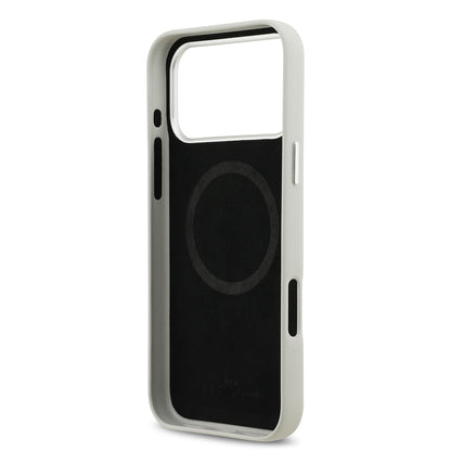 Apple iPhone 17 Pro Max Kılıf BMW Orjinal Lisanslı M-safe Şarj Özellikli Metal Logolu Tam Kaplama Deri Kapak Kırmızı