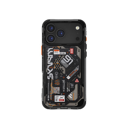 Apple iPhone 17 Pro Max Kılıf Desenli Airbag Tasarımlı Skinarma Spectra Kapak Siyah