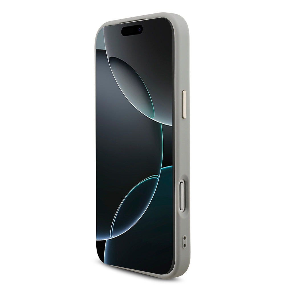 Apple iPhone 17 Pro Max Kılıf Guess Orjinal Lisanslı 4G Büyük Metal Kamera Çerçeveli ve Logolu Glitter Kapak Siyah