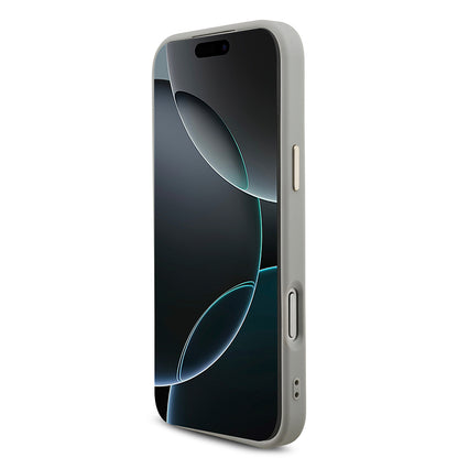 Apple iPhone 17 Pro Max Kılıf Guess Orjinal Lisanslı 4G Büyük Metal Kamera Çerçeveli ve Logolu Glitter Kapak Siyah