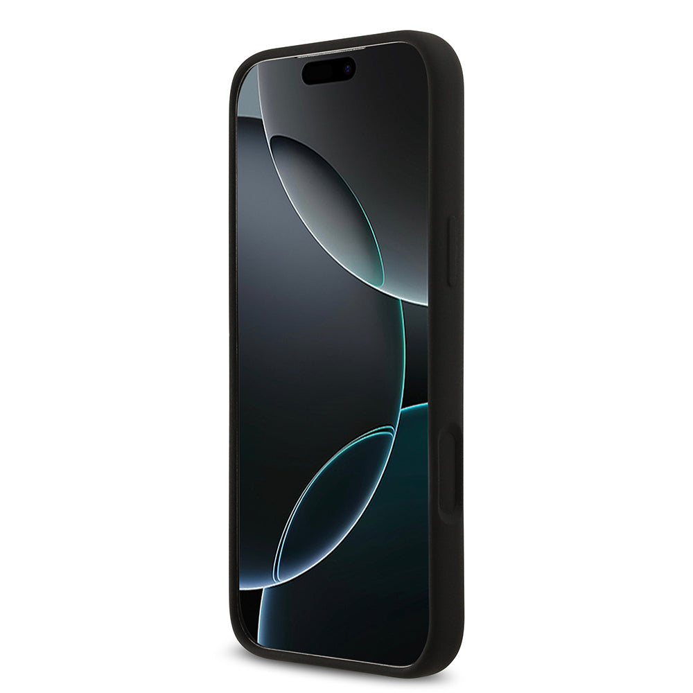 Apple iPhone 17 Pro Max Kılıf Guess Orjinal Lisanslı Grained Yazı Logolu Kapak Kahverengi