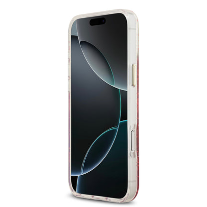 Apple iPhone 17 Pro Max Kılıf Guess Orjinal Lisanslı M-safe Şarj Özellikli 4G Desenli Simli Silikon Kapak Gri