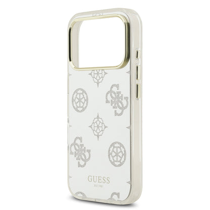 Apple iPhone 17 Pro Max Kılıf Guess Orjinal Lisanslı Metal Kamera Çerçeveli Simli Aynalı Kapak Gümüş