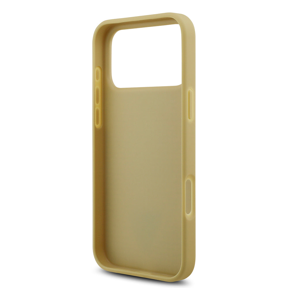 Apple iPhone 17 Pro Max Kılıf Guess Orjinal Lisanslı Taşlı Arka Yüzey Üçgen Logolu Kapak Siyah