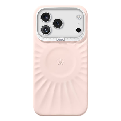 Apple iPhone 17 Pro Max Kılıf Kabartma Tasarımlı Metal Kamera Çerçeveli Pynana Starlight Serisi Kapak