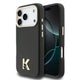 Apple iPhone 17 Pro Max Kılıf Karl Lagerfeld Orjinal Lisanslı M-safe Şarj Özellikli Gold Kamera Çerçeveli KHEAD Metal Logolu PU Deri Kapak