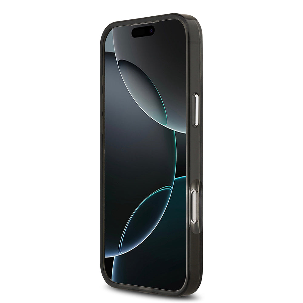 Apple iPhone 17 Pro Max Kılıf Karl Lagerfeld Orjinal Lisanslı M-safe Şarj Özellikli IML Leopar Baskılı Kapak Kahverengi