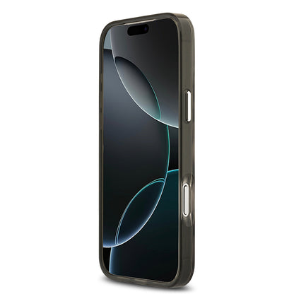 Apple iPhone 17 Pro Max Kılıf Karl Lagerfeld Orjinal Lisanslı M-safe Şarj Özellikli IML Leopar Baskılı Kapak Siyah