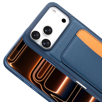 Apple iPhone 17 Pro Max Kılıf Kartlıklı Zore X-Kart Silikon Kapak Siyah