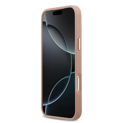 Apple iPhone 17 Pro Max Kılıf Lacoste Orjinal Lisanslı M-safe Şarj Özellikli Champs Elysees PU Deri Tasarımlı Kapak Siyah