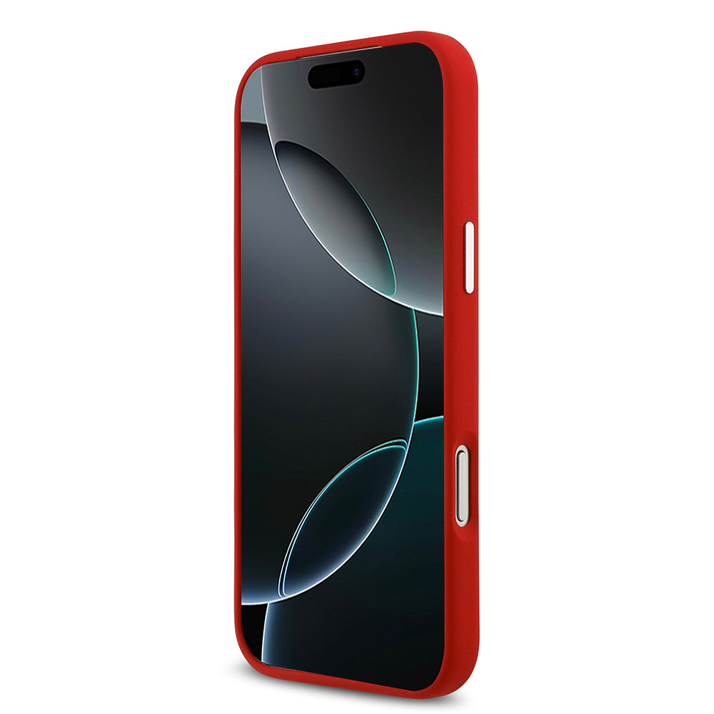 Apple iPhone 17 Pro Max Kılıf Lacoste Orjinal Lisanslı M-safe Şarj Özellikli İkonik Logolu Metal Kamera Çerçeveli Silikon Kapak Siyah