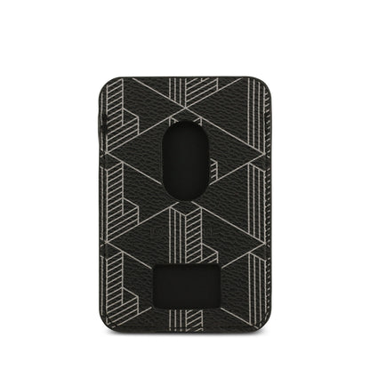 Apple iPhone 17 Pro Max Kılıf Lacoste Orjinal Lisanslı M-safe Şarj Özellikli PU Deri Tasarımlı Kartlıklı Karışık Monogram Desenli Kapak Yeşil